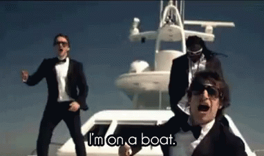 I'm On A Boat GIF - Boat ImOnABoat TheLonelyIsland GIFs